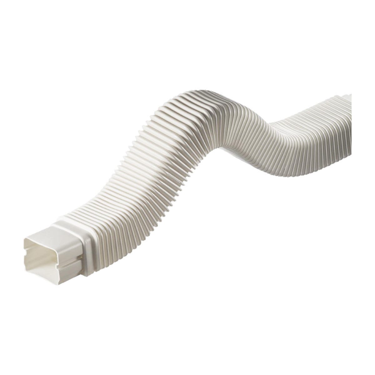 Flexibele slang voor 80x60 mm montagekanaal